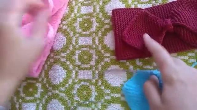 Повязка на голову с бантом, вяжем весной, спицами повязка на голову детская смотреть онлайн