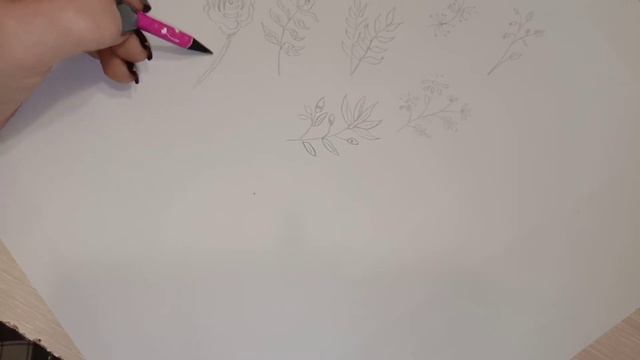 рисую наклейки для Л. Д, (веточки) 🌿🌾 смотреть онлайн