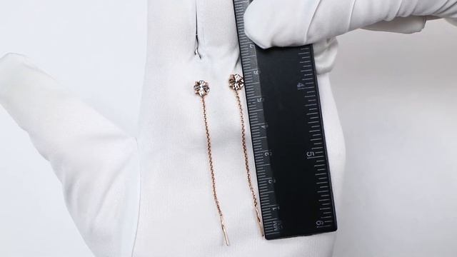 Золотые серьги Золотые узоры 08-0580 смотреть онлайн