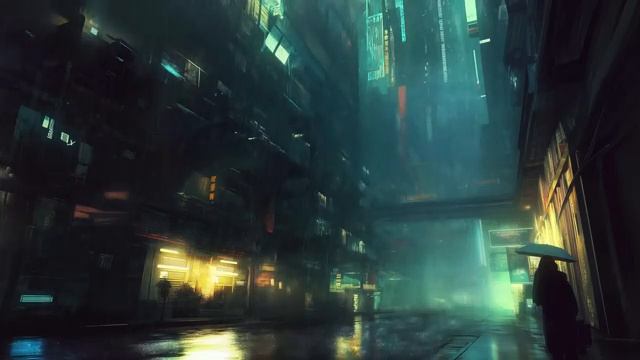 💿👽STREET - SCI-FI Ambience Calm Cyberpunk Ambient
