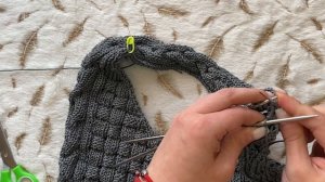 Часть3. Сумка шоппер спицами из шнура