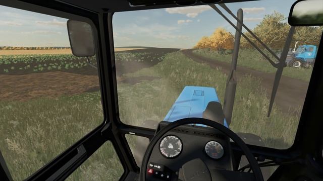 FS 22 Уборочная зерновых закончена. Вносим удобрение на полях. Дисковка полей на тракторе Т -150К смотреть онлайн