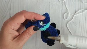 Стич крючком мк 11см, стич крючком брелок, стич из плюше