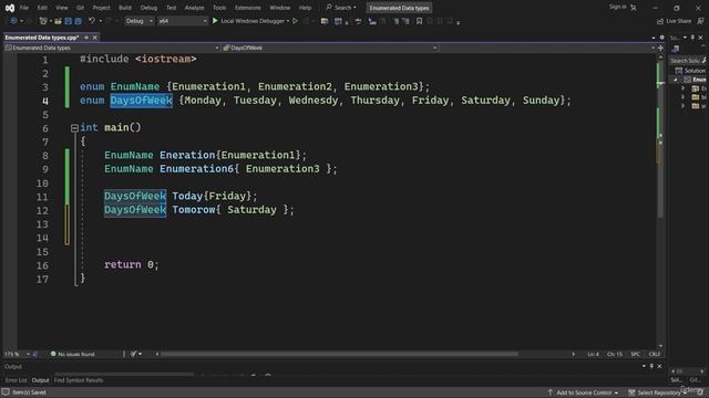 9. Enumerated data types and Aliases смотреть онлайн