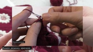 Обвязка низа кофты - убавления при вязании резинки крю