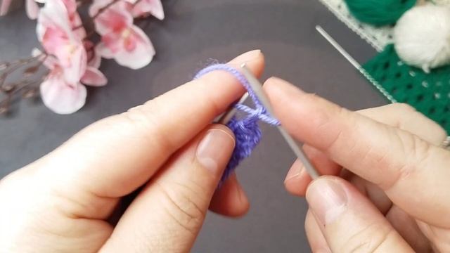 Ажурный узор спицами Сетка нежный и лёгкий   в исполне?