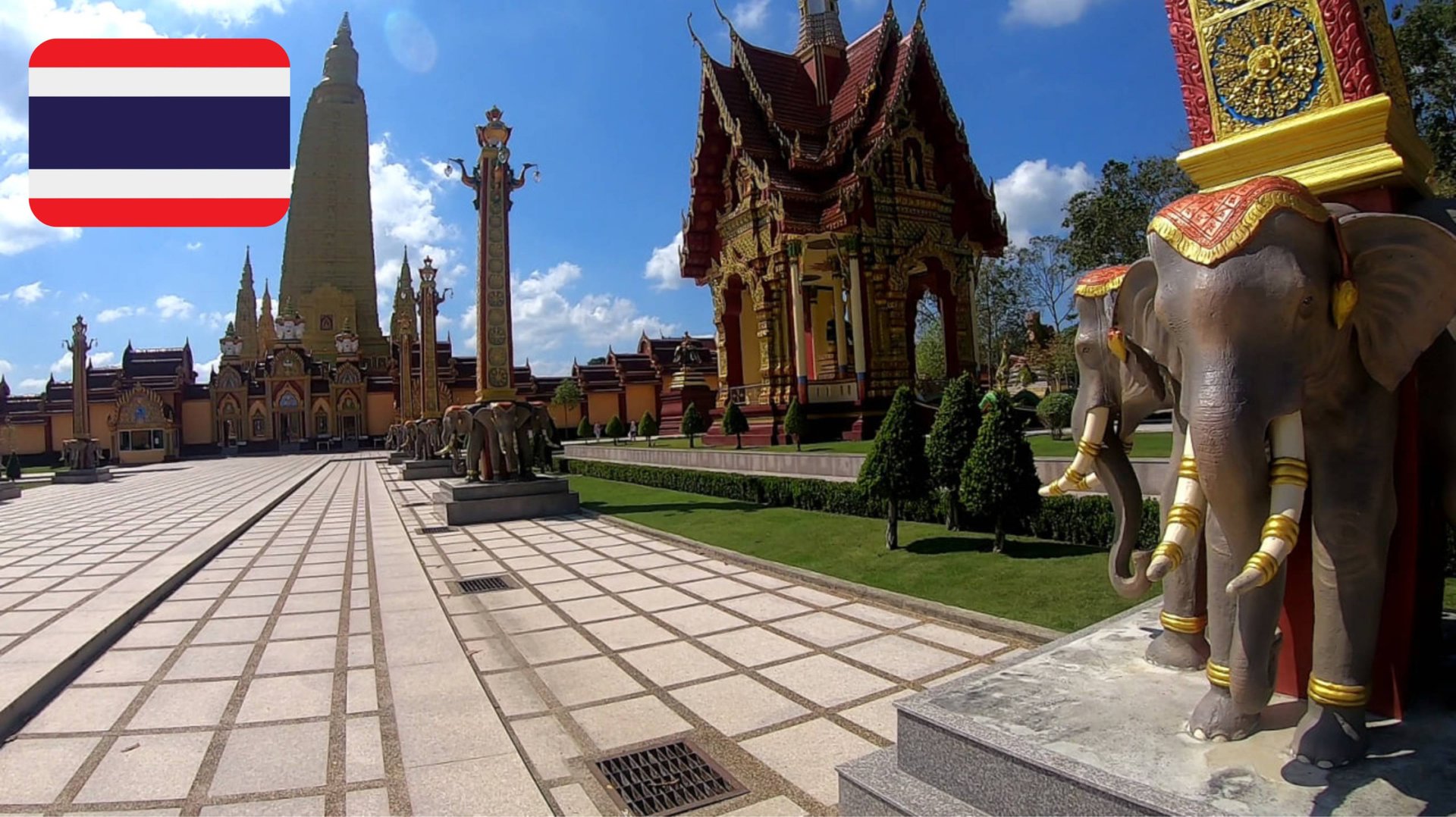 #29 Храм Короля Рамы 10 "Wat Ban Tong". Экскурсия "Као Сок и Чео Лан". День 1. Таиланд. Декабрь 2019 смотреть онлайн