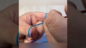 Красивый набор петель для платочной вязки. От клубка .