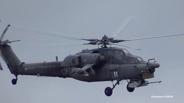 МИ-28 Пилотаж. Кубинка. Армия-2016. Суббота 10.09.2016