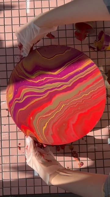 АБСТРАКТНАЯ КАРТИНА КРАСКАМИ #art #fluidart #diy #рисунок #картина смотреть онлайн