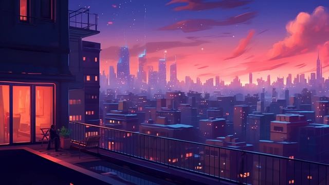 Lofi Beats 90's Lofi Town 😴 Rain Sounds Chill Beats To Relax смотреть онлайн