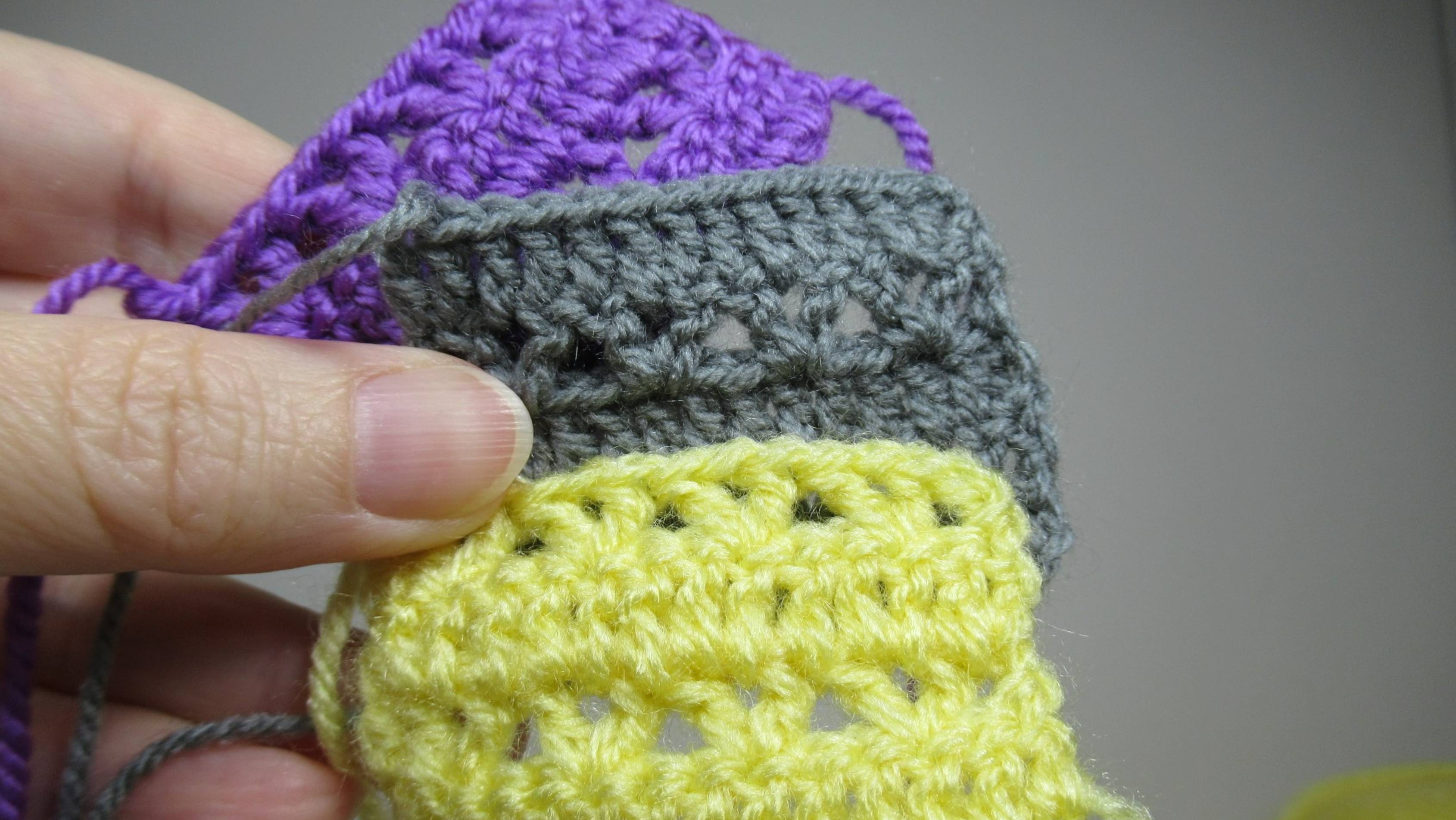 Вязание крючком узора с чередующимися полосками смотреть онлайн