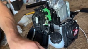 Последовательная разборка двигателя GX-35 (4х тактный) ч?