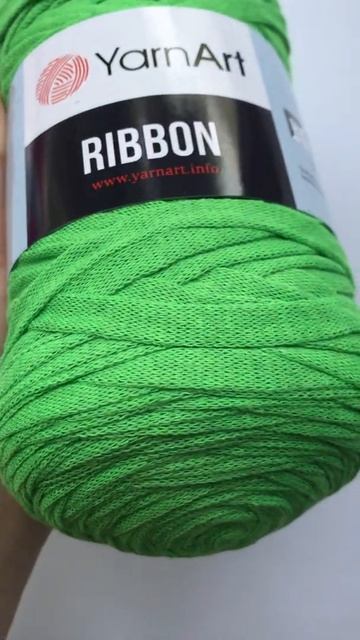 Подробный обзор пряжи YarnArt Ribbon №802 Трава смотреть онлайн
