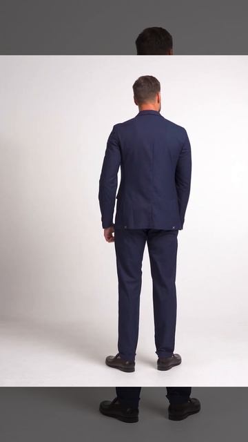 Костюм-двойка синего цвета в полоску #menssegment #suit #mensfashion смотреть онлайн
