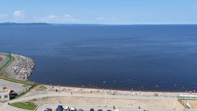 Стадион МГУ им. адм. Г.И. Невельского и бухта Фёдорова, 22 июля 2017 г.