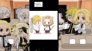 Реакция токийских мстителей  на шипы с такемичи.  1/? 🤍?