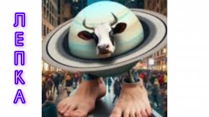 Лепка лавака Сатурна сатурниты. Корова и планета