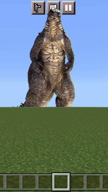 Годзилла в Майнкрафте будет выглядеть так... #пжактив смотреть онлайн