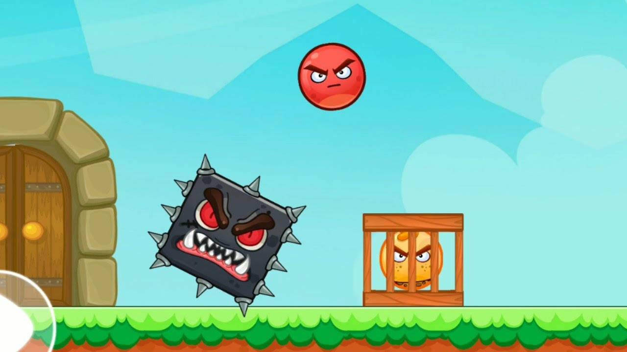 Злой Красный Шар в игре Angry Ball Adventure Уровни 13-15 Битва с Боссом смотреть онлайн