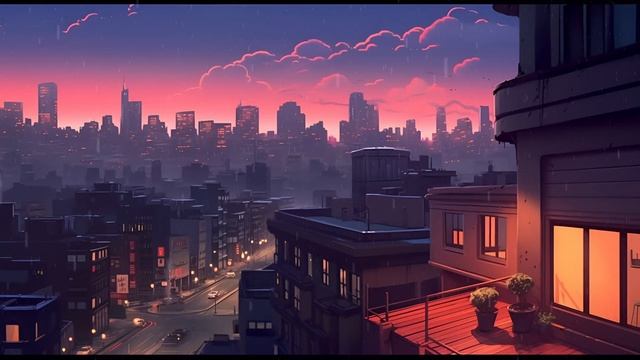Lofi Beats 🌨️ Lo-fi Chillout City 🌃 Rain Sounds Chill Beats To Relax смотреть онлайн