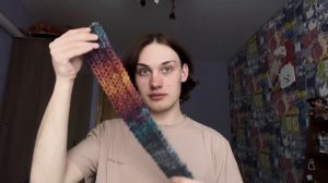 Влог?/вяжу шарф скинни