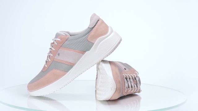 Женские кроссовки Sneaker 21, Jomos, серые с пудрово-розовым