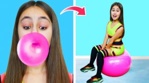 КАК ПРОНЕСТИ ЕДУ в СПОРТЗАЛ   Смешные Трюки с Едой в Школе