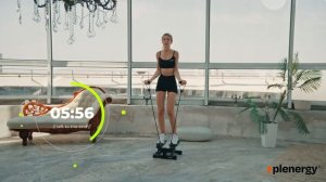 Тренировка на степпере с эспандерами 12 мин! Марафон на