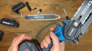 Аккумуляторная цепная пила CREXIA: обзор и тестирование.
