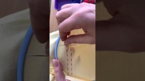 Выполнение шва "шнурок".