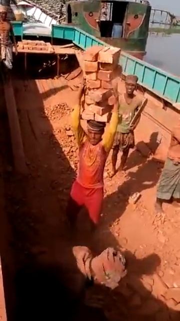 Человек носит очень много кирпичей на голове смотреть онлайн