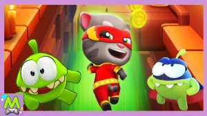 Говорящий Том vs Ам Ням.Гонки Против Боссов на Весь Экран.Кто Быстрее и Круче