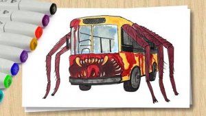 Как нарисовать Автобус пожиратель _ Brick Rigs