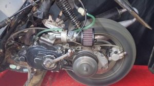 Карбюратор от бензопилы на скутере Honda Dio