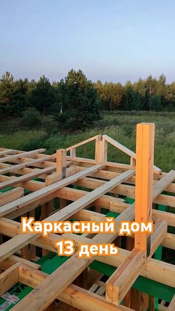 Каркасный дом 👷 13 день #строительство #каркасноестро? смотреть онлайн