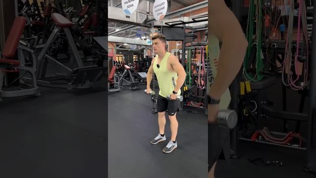 Протяжка с гантелями смотреть онлайн