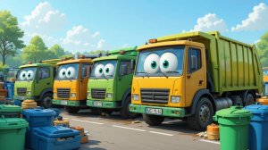 Мультик про МУСОРОВОЗ. Мультики про машинки. Песенка про Мусоровоз.