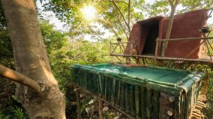 "БАССЕЙН НА ДЕРЕВЕ? 🌳💦 Строим мини-водоём в джунглях – Древние технологии + ASMR звуки"