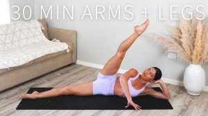 30 MIN ARMS & LEGS WORKOUT  At-Home Pilates (No Equipment) - Move With Nicole
