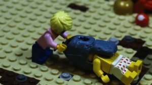 Лего мультфильм Человек костюм. Хоррор фильм