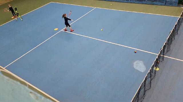 Тренировка. Большой теннис. Дети 5 лет. #большойтеннис # смотреть онлайн