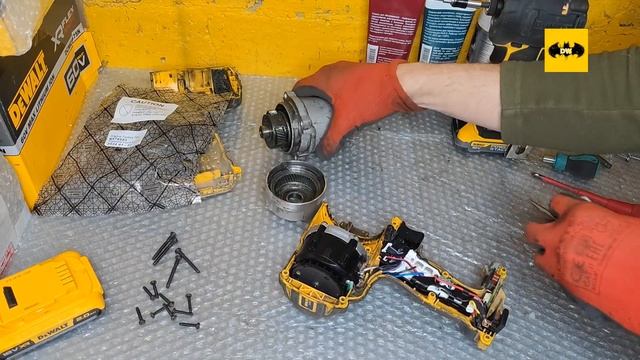 Ремонт гайковерта DeWALT DCF899 (замена двигателя, платы, шл?