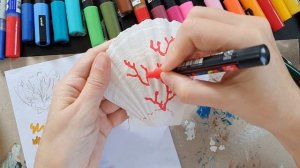 Create together! Роспись ракушки акрилом