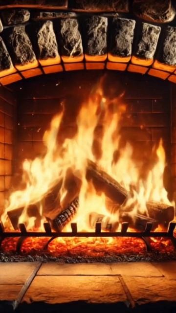 Fireplace with Burning Wood and Crackling Sounds 🔥🪵 – Камин с горящими дро смотреть онлайн