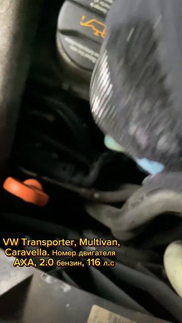 Volkswagen Transporter / Caravella / Multivan. Номер двигателя AXA. 2.0 л, бенз?