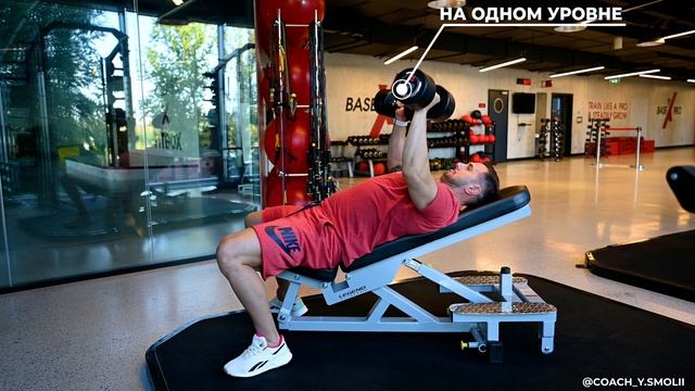 Incline DB Bench Press / Жим гантелей на наклонной скамье смотреть онлайн
