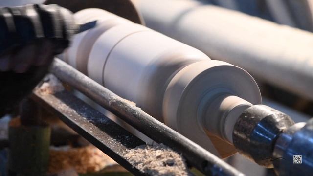 Выточка деревянной балясины на токарном станке 4K смотреть онлайн