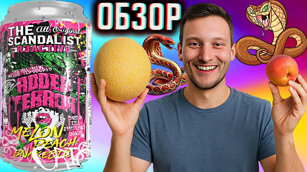 НОВЫЙ СКАНДАЛИСТ!THE SCANDALIST REACTIVE ADDER TERROR MELON X PEACH SNAKEBITE \ ДЫНЯ ,ПЕРСИК \ ОБЗОР