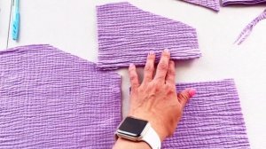 Шьем без выкройки.Широкие штаны из муслина.